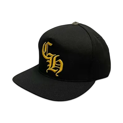 Chrome Hearts Baseball Cap 5 Panel CH "Black/Yellow"