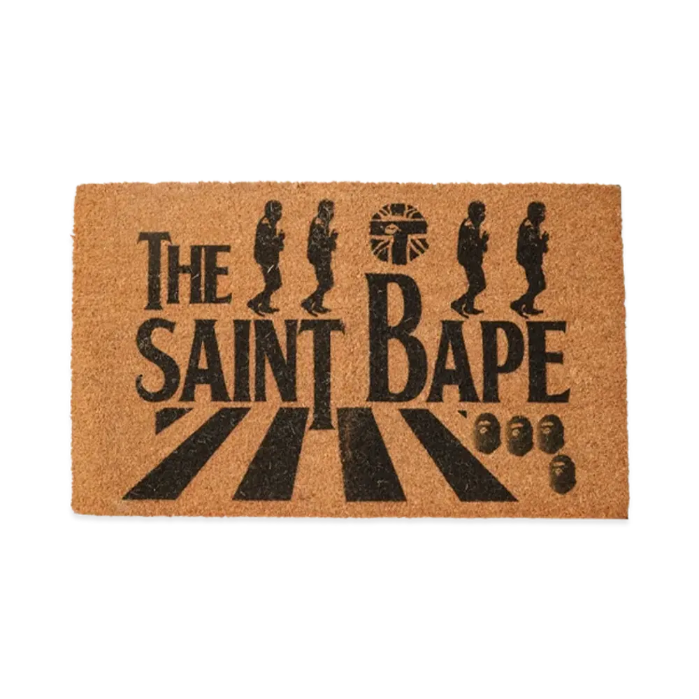 SAINT Mxxxxxx x A BATHING APE Doormat "Brown"