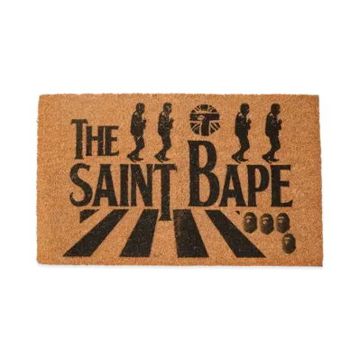 SAINT Mxxxxxx x A BATHING APE Doormat "Brown"