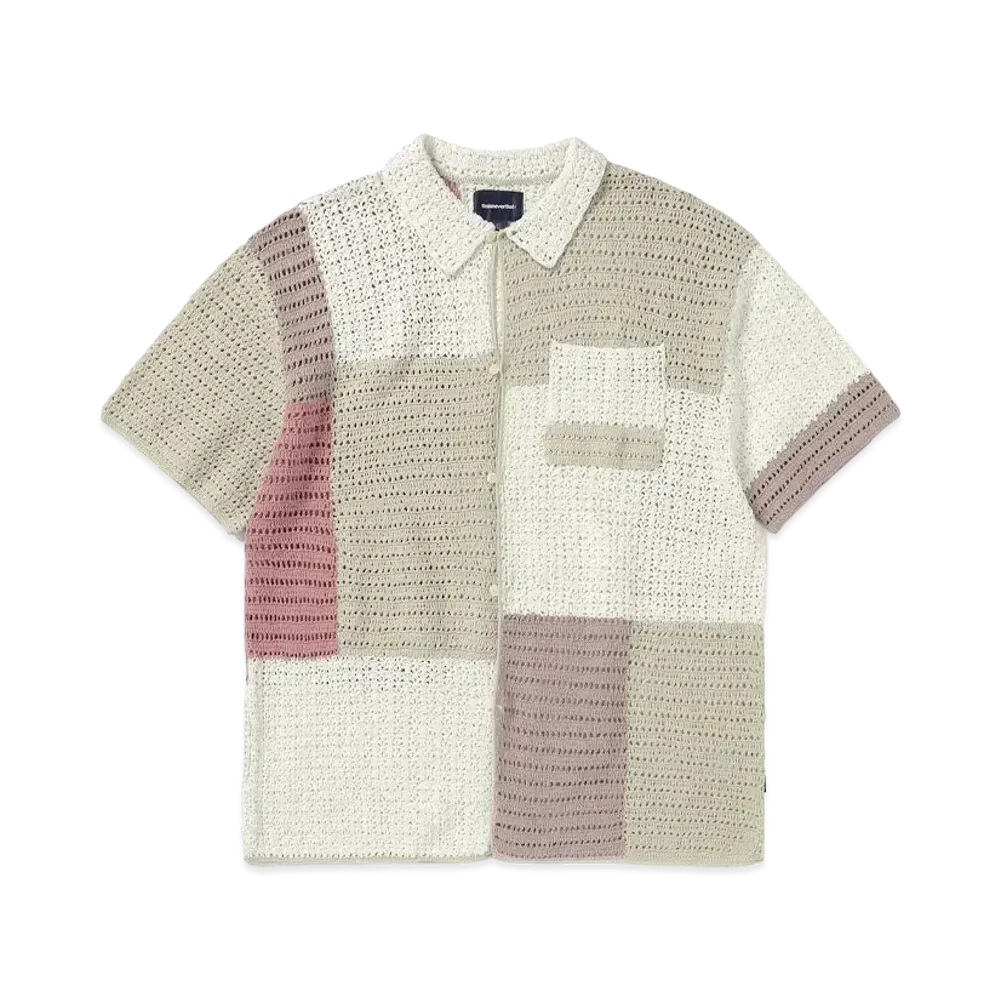 thisisneverthat Block Crochet Knit S/S Shirt "Ivory"