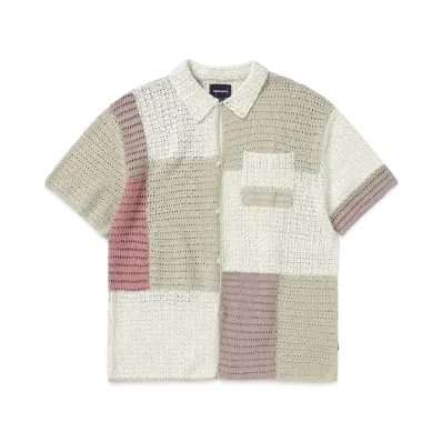 thisisneverthat Block Crochet Knit S/S Shirt "Ivory"