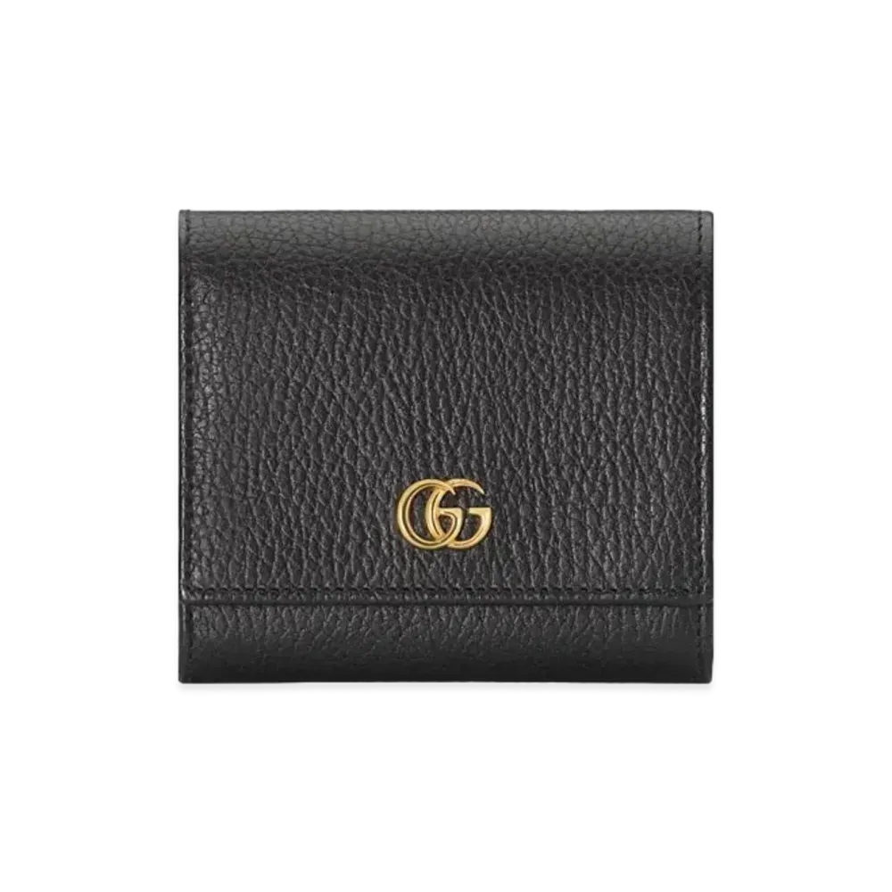 グッチ GGマーモント レザー ウォレット "ブラック" 598587 CAO0G 1000