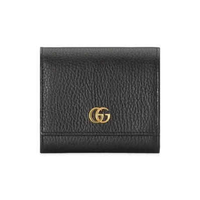 GUCCI GG Marmont Leather Wallet "Black"