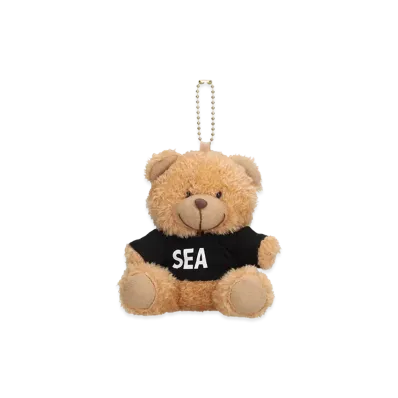 WIND AND SEA Teddy Bear Key Ring "Black"