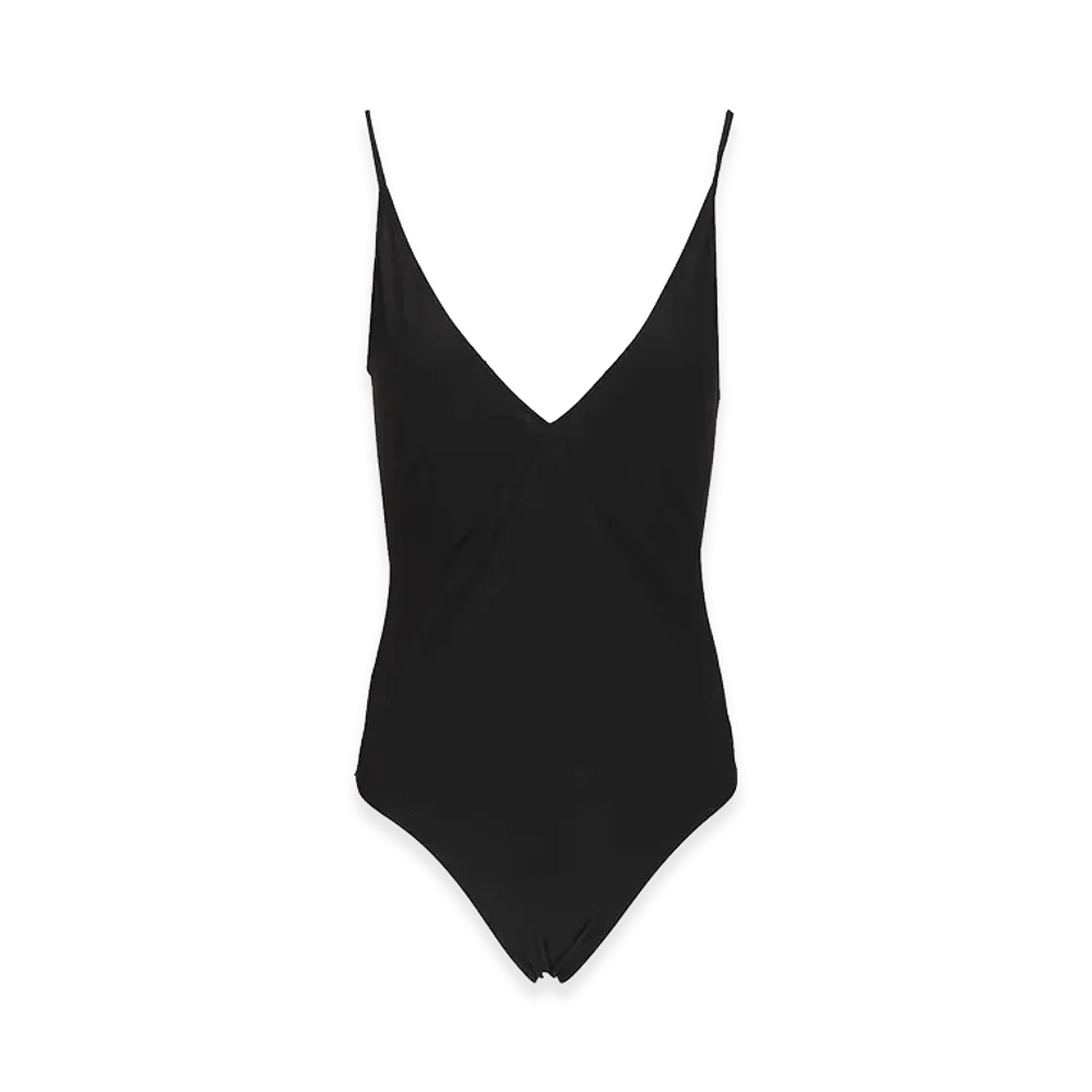 Rick Owens Women's Temple One-Piece Swimsuit "Black"