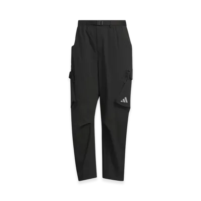 adidas City Escape Loose Fit Full Length Stretch Hem Cargo Pants "Black"