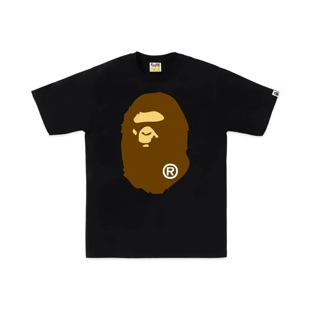 A BATHING APE Big Ape Head Tee "Black"
