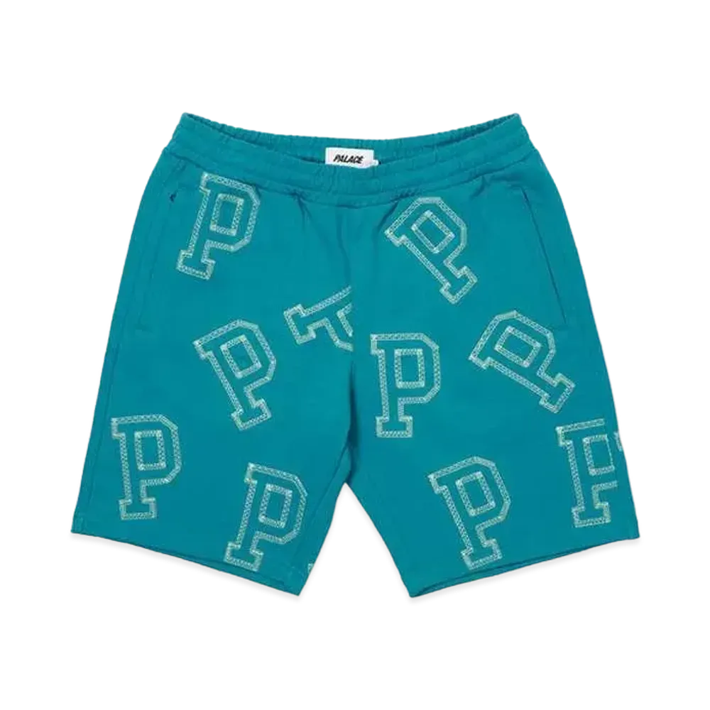 PALACE MULTI P SWEAT SHORTS "Teal"