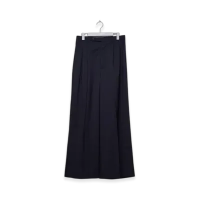 MASU Double-Tuck Wide Trousers "Navy"