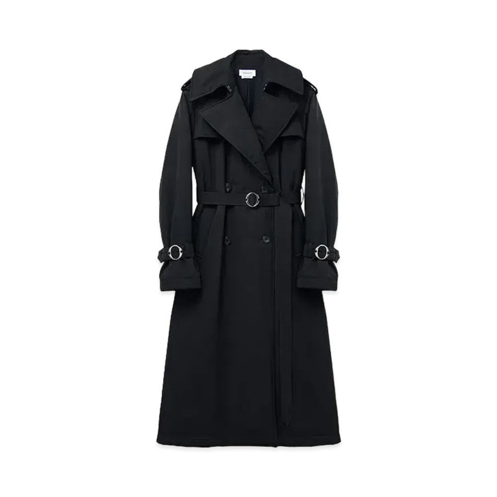 Alexander McQUEEN Double-Breasted Trench Coat "Black"