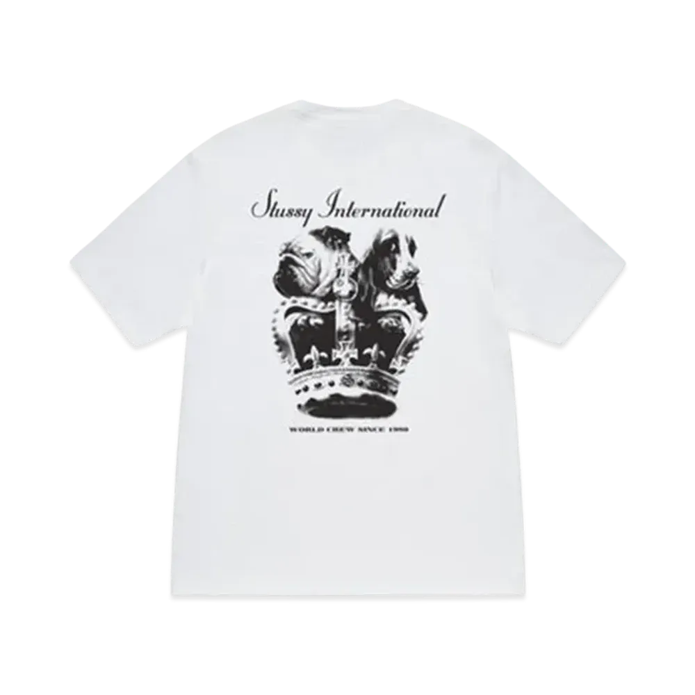 Stussy Dog Crown Tee "White"