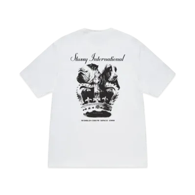 Stussy Dog Crown Tee "White"