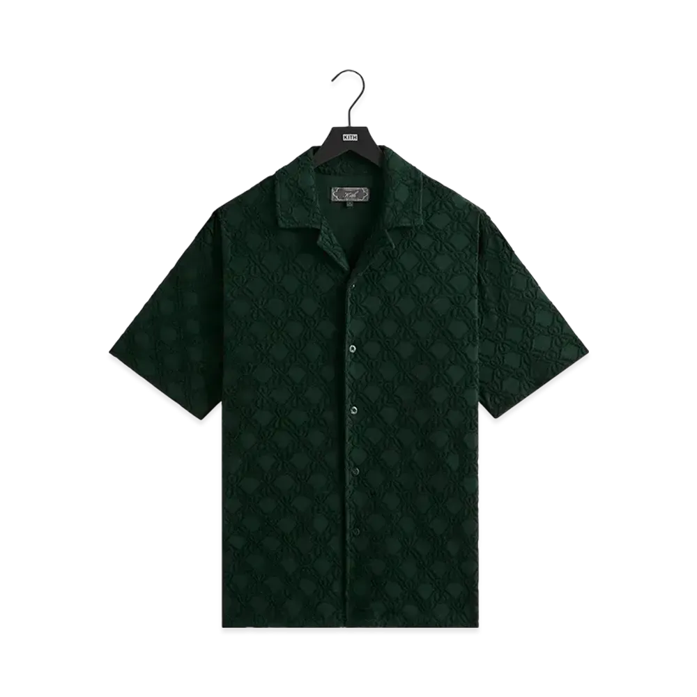 Kith Monogram Terry Thompson Camp Collar Shirt "Stadium"