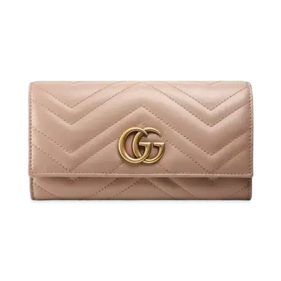 GUCCI GG Marmont Zip Around Wallet ”Porcelain Rose”