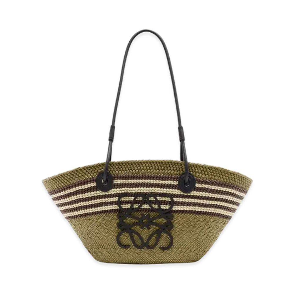 LOEWE Anagram Basket Small "Dark Khaki/Black"