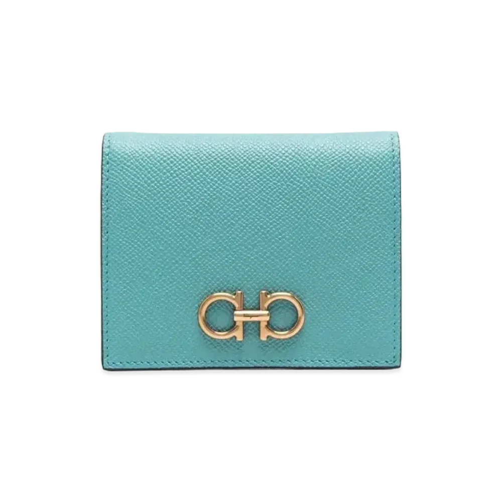 Salvatore Ferragamo Bi-Fold Wallet "Tyrone Turquoise"