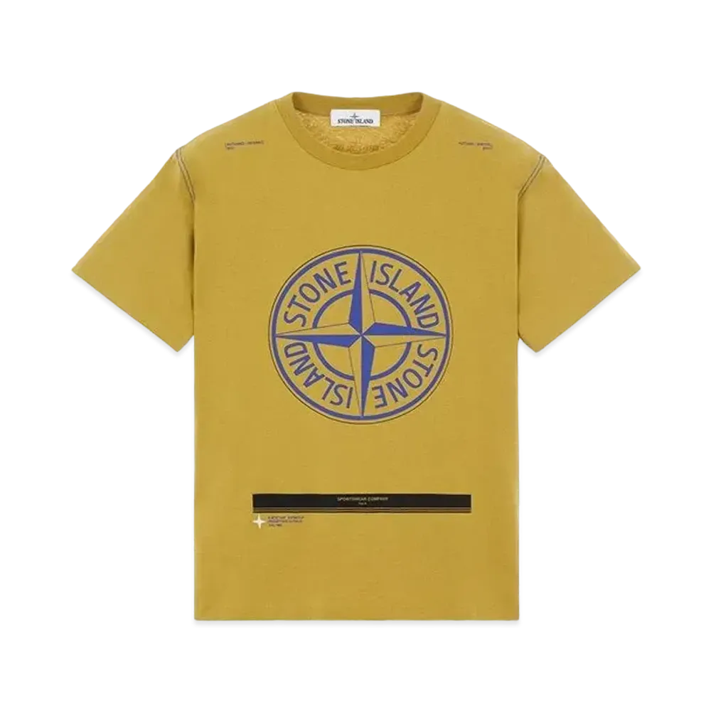 Stone Island 20892 COTTON JERSEY 'ULTRA INSTITUTIONAL ONE' PRINT_REGULAR FIT "Dark Beige"