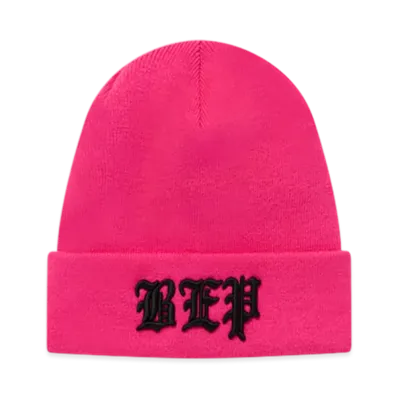 BlackEyePatch 3 Letter OE Beanie "Pink"