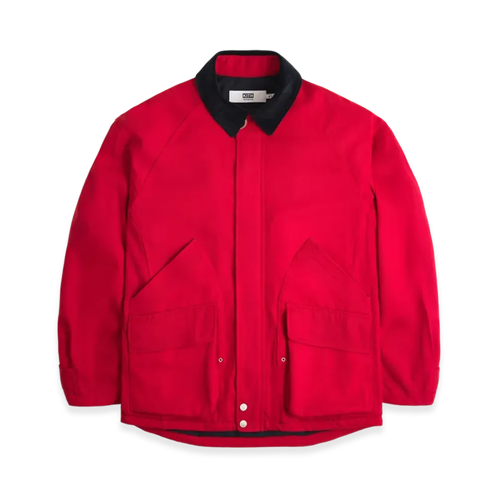 Kith x nonnative Hunter Jacket Wool Twill With Windstopper "Red"