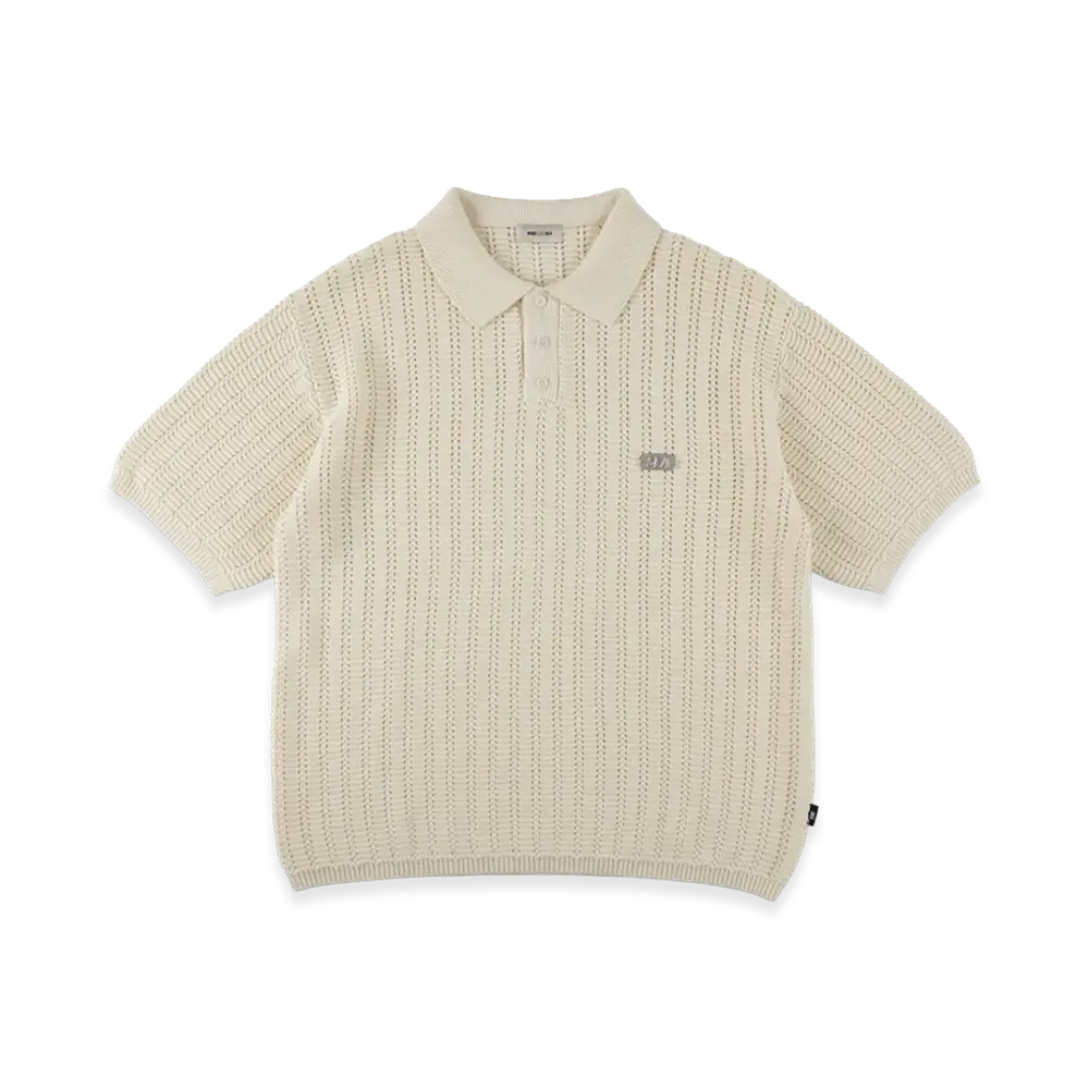 WIND AND SEA Summer Knit Polo "Off_White"