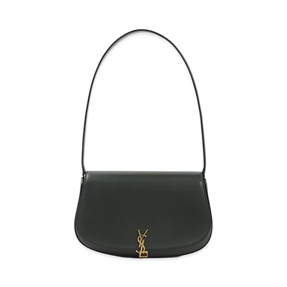 Saint Laurent Women's Demi Lune Shoulder Bag "Dark Green"