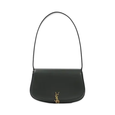 Saint Laurent Women's Demi Lune Shoulder Bag "Dark Green"