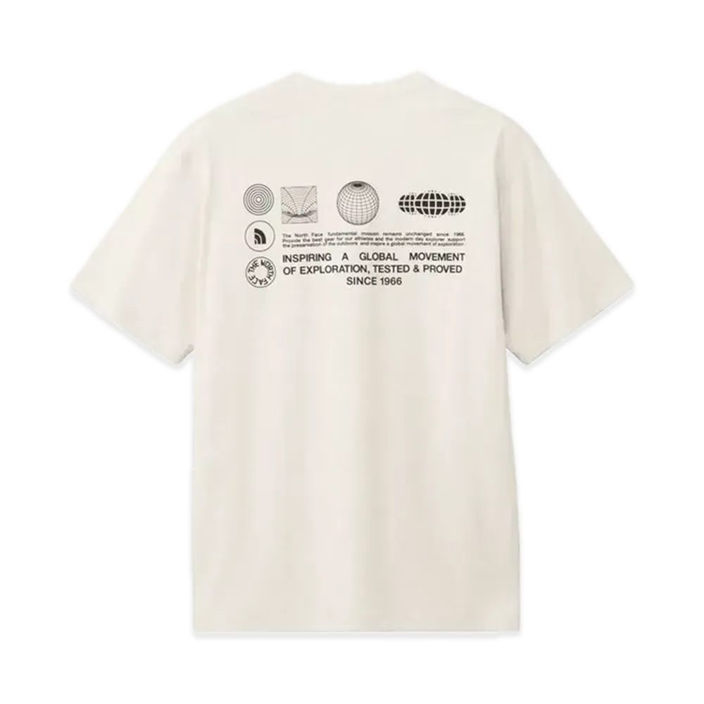 The North Face Short Sleeve Flash Dry Glove Grid Cotton Tee "White Mix Gray"