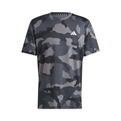 adidas Train Essentials Camo Allover Print Short Sleeve T-shirt "Black"