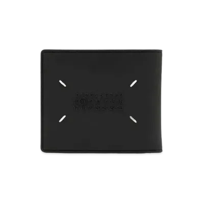 Maison Margiela Rubber Leather Bi-fold Wallet "Black"
