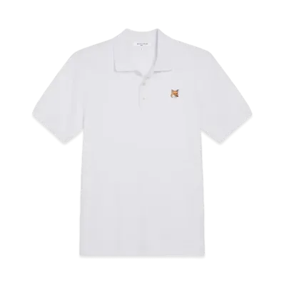 Maison Kitsune Fox Head Patch Classic Polo "White"