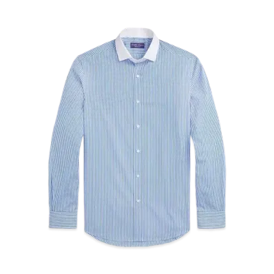 Ralph Lauren Purple Label Bengal Syriped Poplin Shirt "Blue"