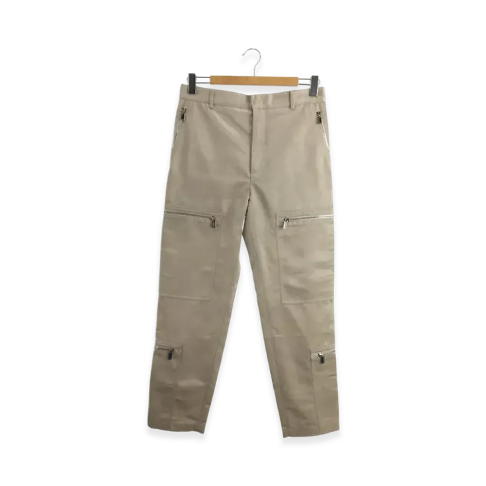 Dior Homme Satin Zip Cargo Pants "Beige"