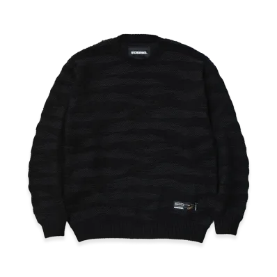 NEIGHBORHOOD Camo Pattern Crewneck Sweater "Black"