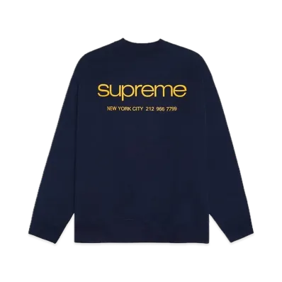 Supreme Nyc Crewneck "Navy"