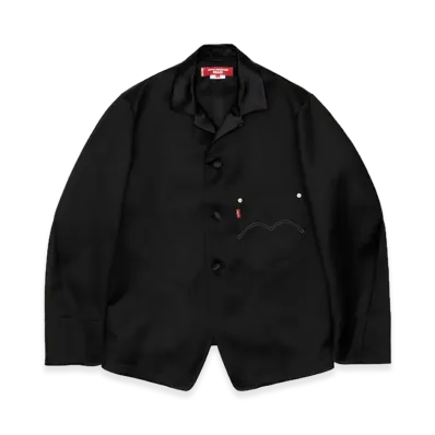 JUNYA WATANABE MAN x Levi's Wool Serge X Cupra Silk Satin Facing W-Name Jackets "Black"
