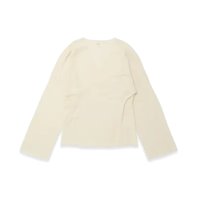 T.T Taiga Takahashi Women's Cashmere Cache Coeur Pullover "Raw White"