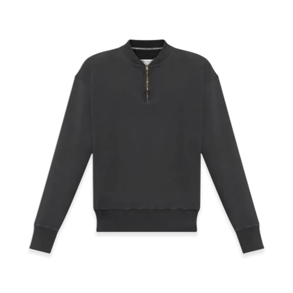 Maison Margiela Half-Zip Sweatshirt "Brown"