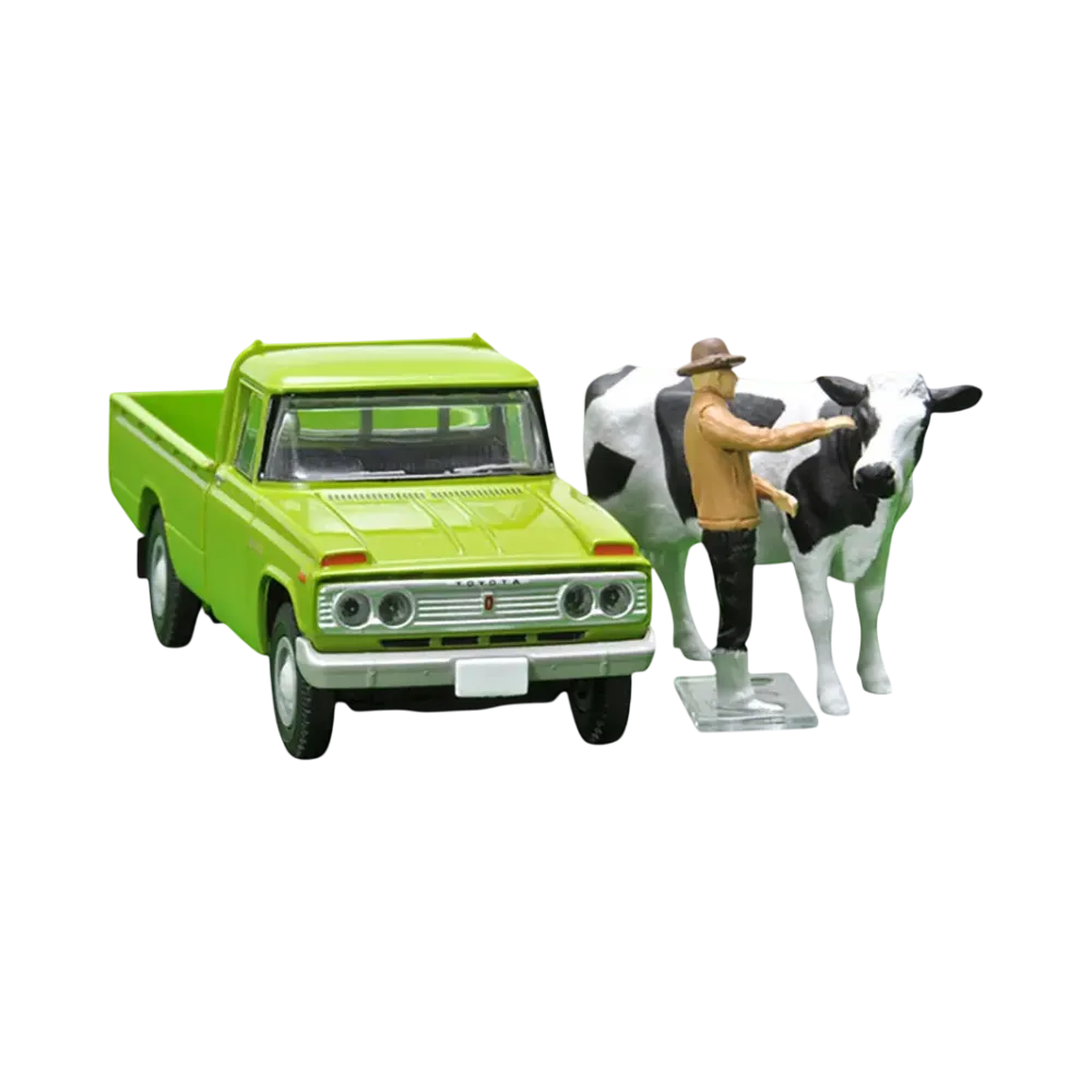 TOMYTEC "TOMICA LIMITED VINTAGE" 1/64 LV-189c Toyota Stout (Green) With Figure