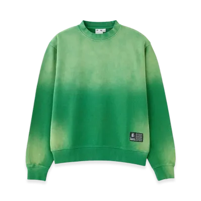 X-Girl Women's Overdyed Sweat Top "Green"