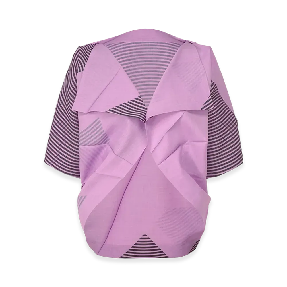 132 5. ISSEY MIYAKE Fold Ramie Print "Lilac"