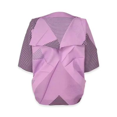 132 5. ISSEY MIYAKE Fold Ramie Print "Lilac"