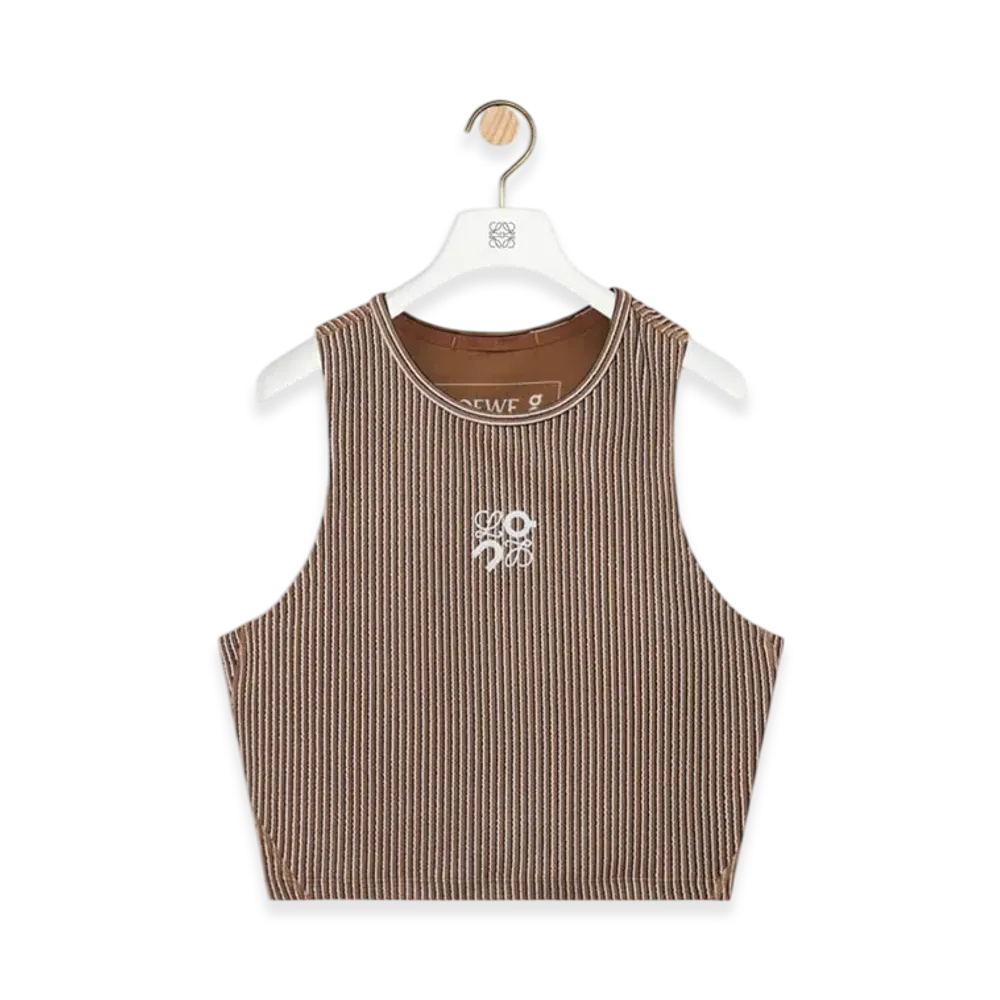LOEWE x On Tank Top (Technical Jersey) "Brown/Pink"