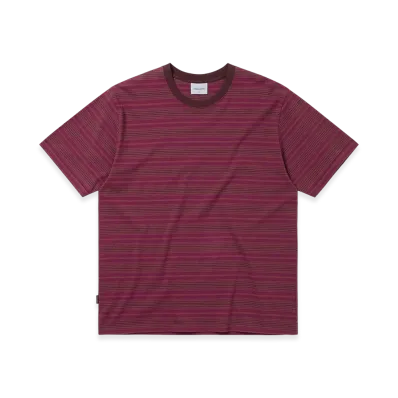 thisisneverthat Striped Tee "PurpleRed"