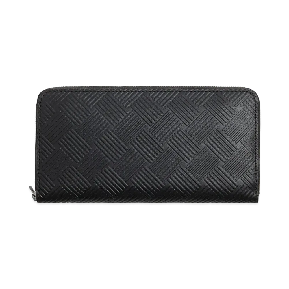 Bottega Veneta Zip Around Wallet "Nero"