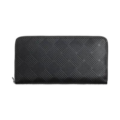 Bottega Veneta Zip Around Wallet "Nero"