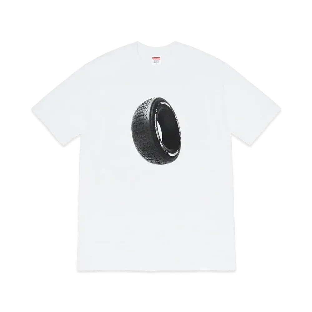 シュプリーム タイヤ Tシャツ "ホワイト"