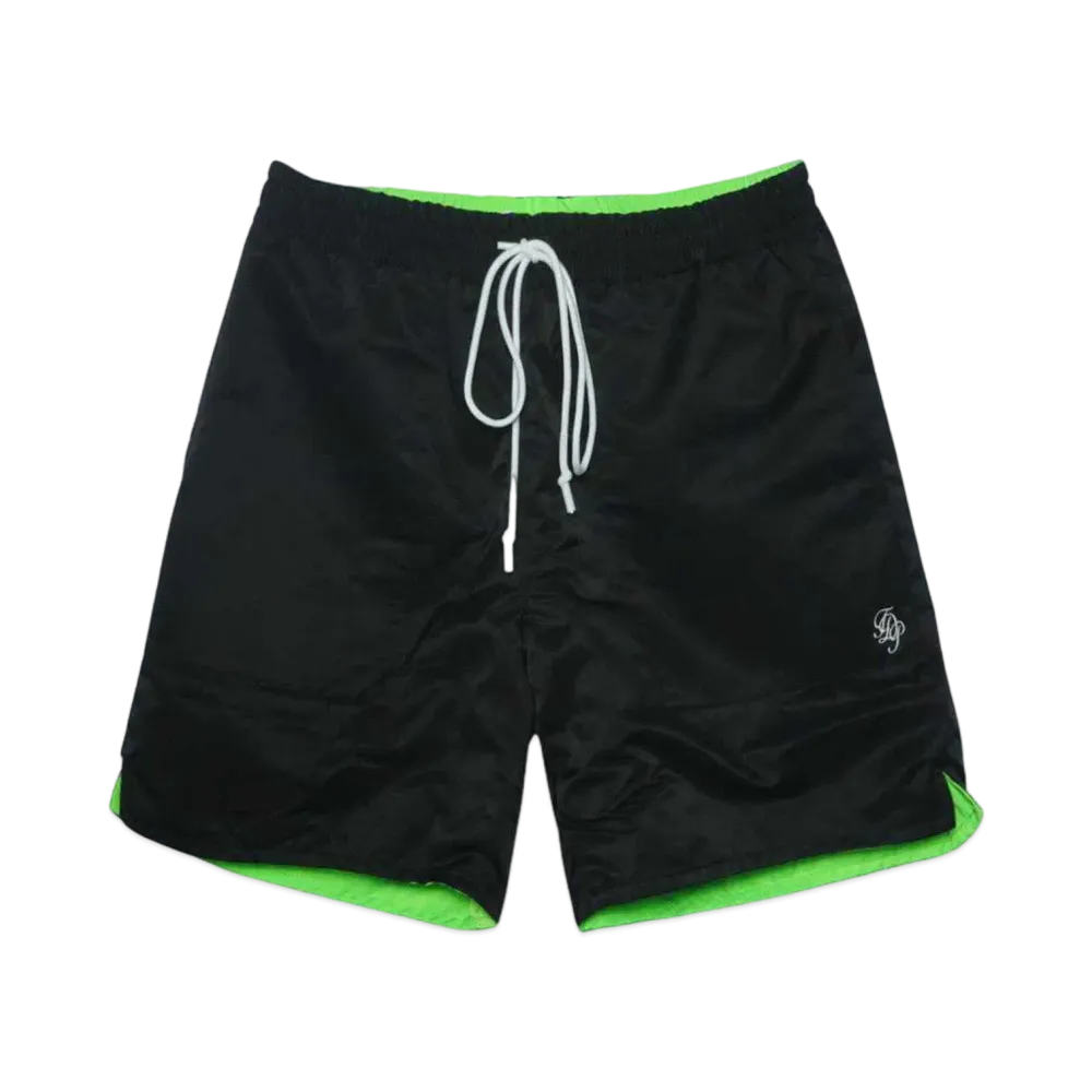 TAIN DOUBLE PUSH DOUBLE PUSH REVERSIBLE SHORTS "BLACK"