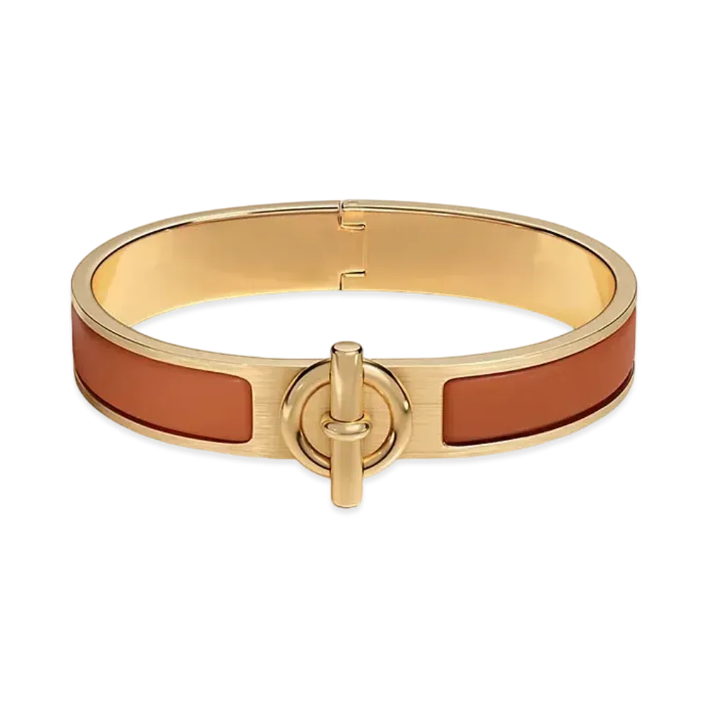 Hermes Clic Glenan Bracelet "Gold Mat/Gold"