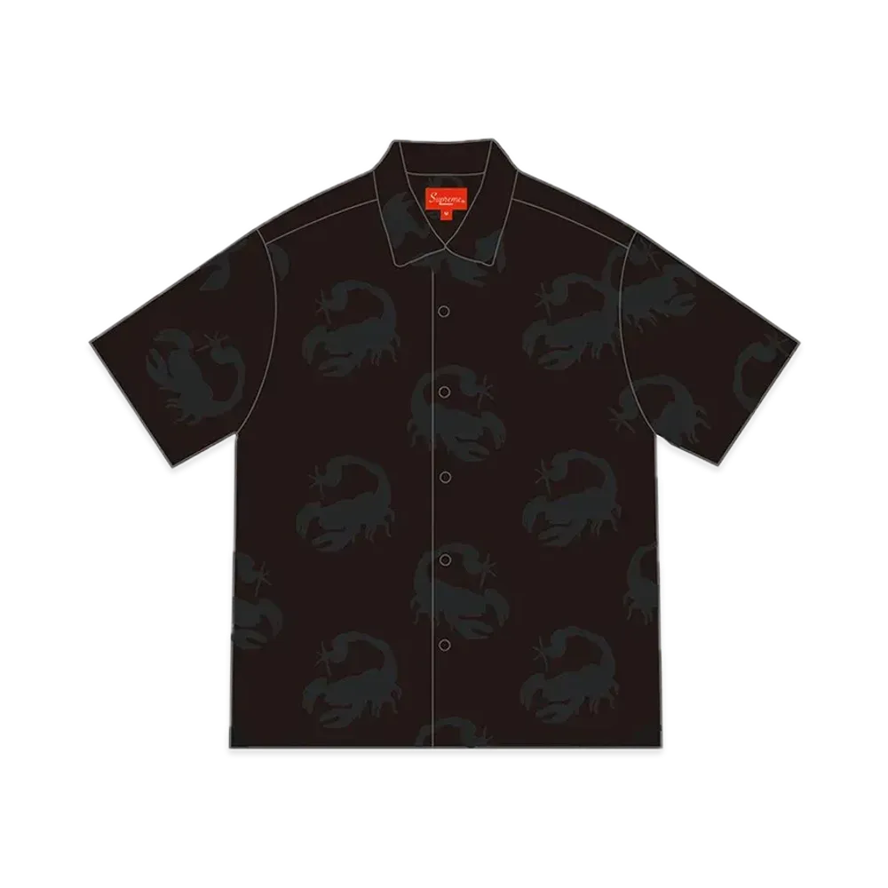 Supreme Scorpion Jacquard S/S Shirt "Black"
