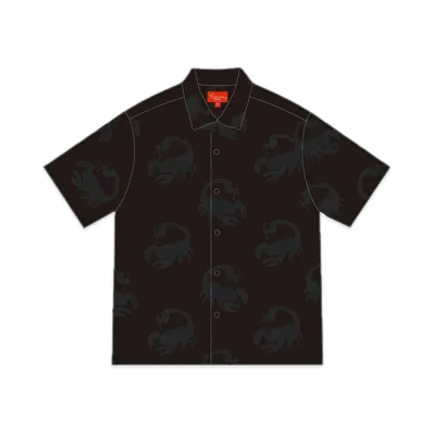Supreme Scorpion Jacquard S/S Shirt "Black"